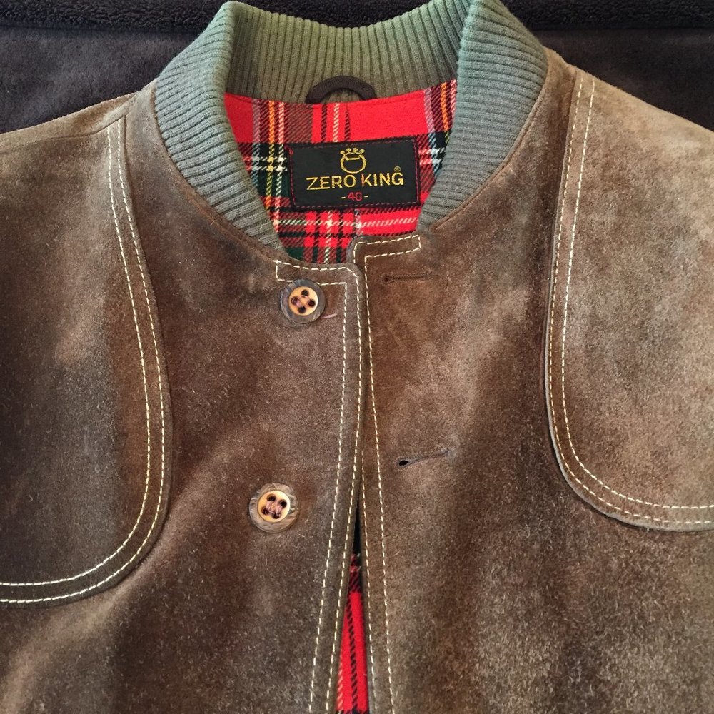 Vintage Zero King Suede Coat, Size 40